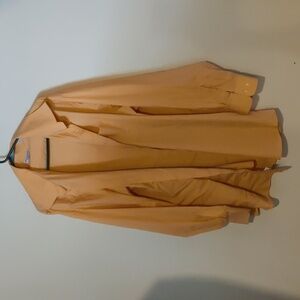 Modena Classic Fit Men's Light Orange Long Sleeved Button Up Size 20 Tall